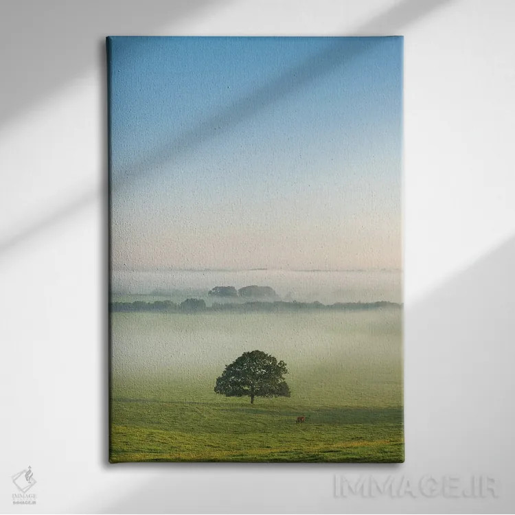 تابلو تنها ایستاده اثر آدام برتون - نمای روبهرو روی دیوار