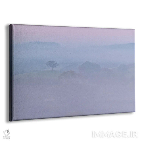 تابلو زیبا در رنگ صورتی اثر آدام برتون - نمای پرسپکتیو محصول