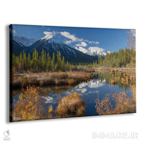 تابلو دریاچههای ورمیلیون (کانادا) اثر آدام برتون - نمای پرسپکتیو محصول