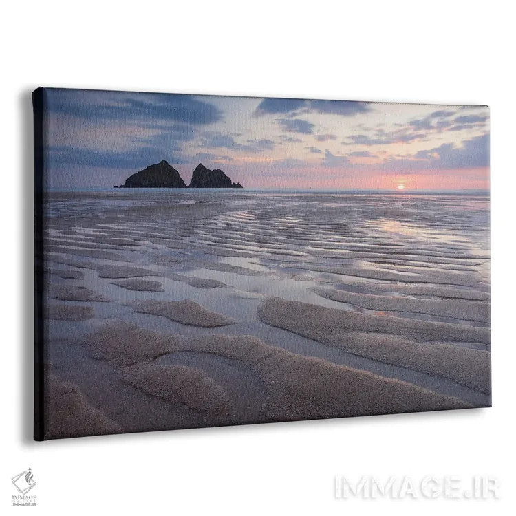 تابلو غروب جزیره اثر آدام برتون - نمای پرسپکتیو محصول