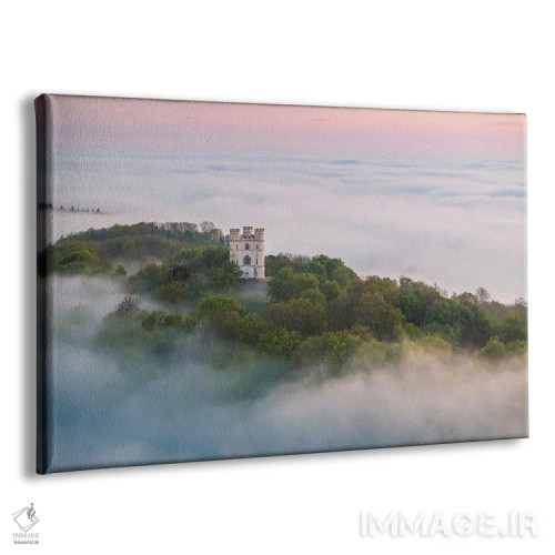 تابلو قلعه در آسمان (ارجاع به انیمه یا تخیل) اثر آدام برتون - نمای پرسپکتیو محصول
