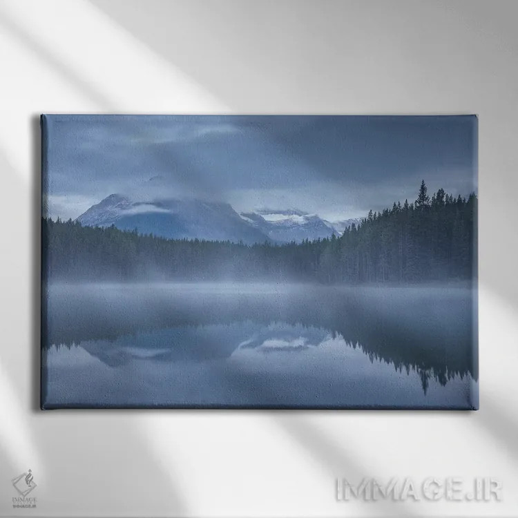 تابلو دریاچه هربرت ۱ اثر آدام برتون - نمای روبهرو روی دیوار