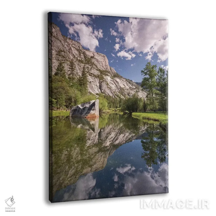 تابلو دریاچه آینهای اثر آدام برتون - نمای پرسپکتیو محصول