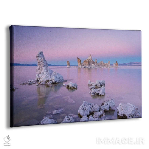 تابلو رنگهای صورتی مونو (دریاچه مونو) اثر آدام برتون - نمای پرسپکتیو محصول