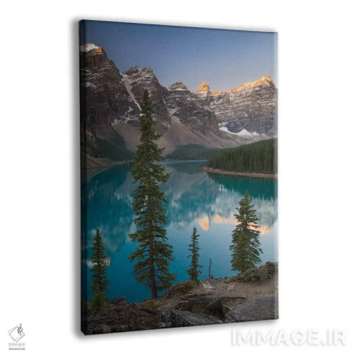 تابلو نگهبانان دریاچه مورین (کانادا) اثر آدام برتون - نمای پرسپکتیو محصول