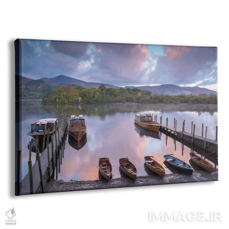 تابلو همهٔ قایقها اثر آدام برتون - نمای پرسپکتیو محصول