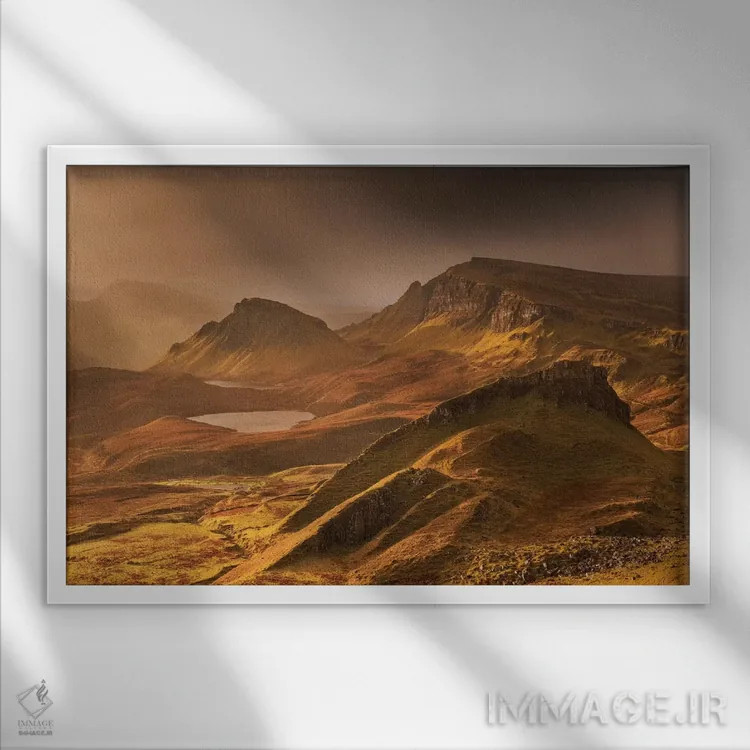 تابلو نور خیالانگیز اثر آدام برتون - نمای قابدار سفید