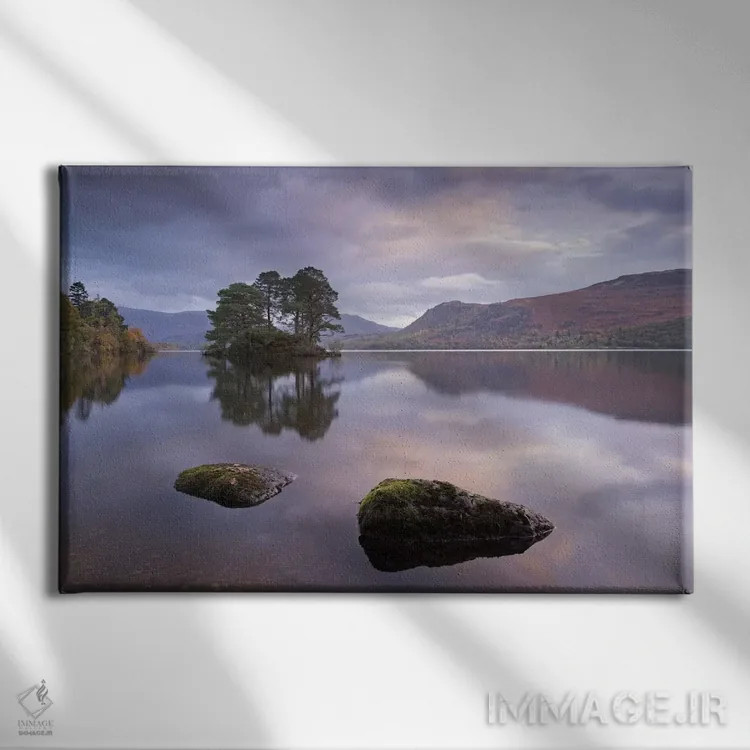 تابلو صبح آرام اثر آدام برتون - نمای روبهرو روی دیوار