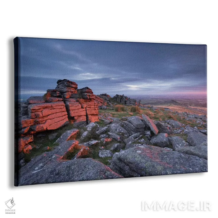 تابلو آتش بلاستون (روستا یا منطقه در دارتمور) اثر آدام برتون - نمای پرسپکتیو محصول