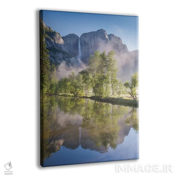 تابلو آبشارهای یوسمیتی اثر آدام برتون - نمای پرسپکتیو محصول