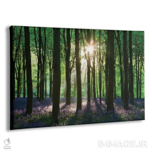 تابلو جنگل گل زنگولهای اثر آدام برتون - نمای پرسپکتیو محصول