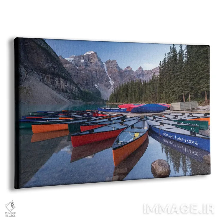 تابلو قایقهای دریاچه مورین اثر آدام برتون - نمای پرسپکتیو محصول