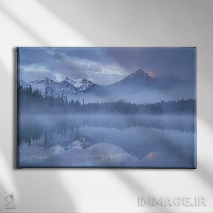 تابلو حالات کوههای راکی اثر آدام برتون - نمای روبهرو روی دیوار