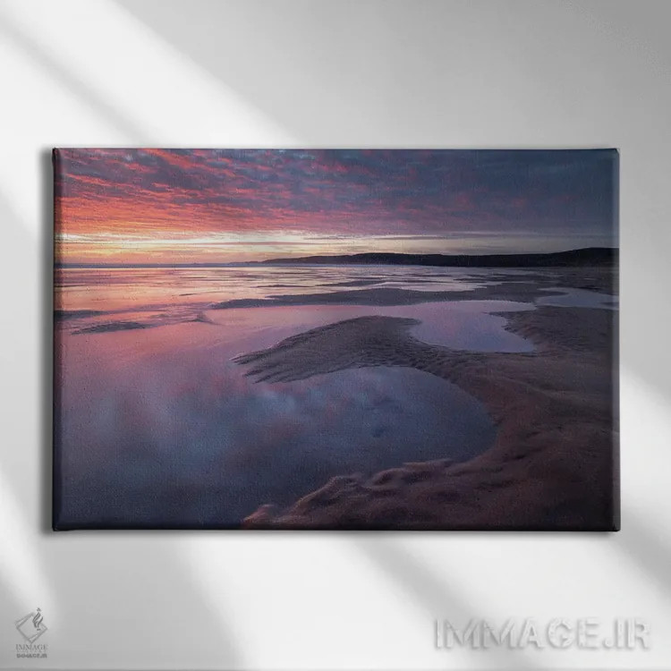 تابلو غروب پرمبرکشایر اثر آدام برتون - نمای روبهرو روی دیوار