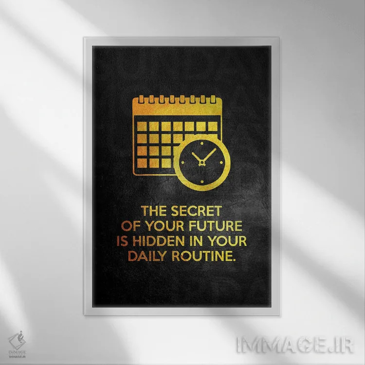 تابلو راز آینده اثر آدریان بالدُوینو - نمای قابدار سفید