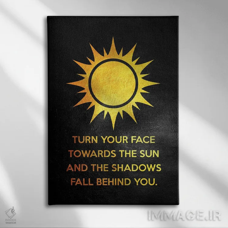 تابلو صورتت را به سوی خورشید برگردان اثر آدریان بالدُوینو - نمای روبهرو روی دیوار