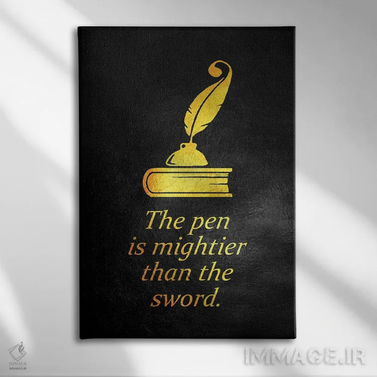 تابلو ضربالمثل انگلیسی اثر آدریان بالدُوینو - نمای روبهرو روی دیوار