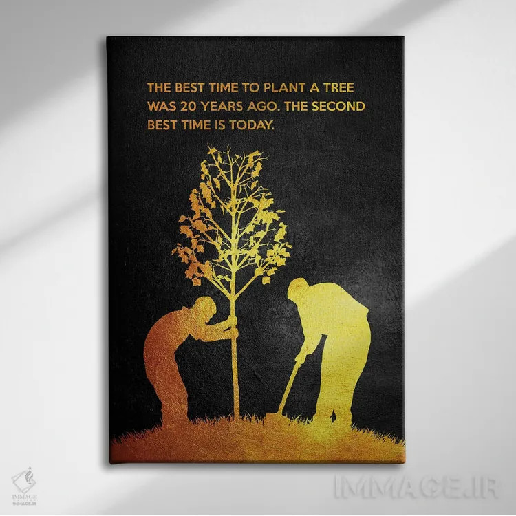 تابلو ضربالمثل چینی اثر آدریان بالدُوینو - نمای روبهرو روی دیوار