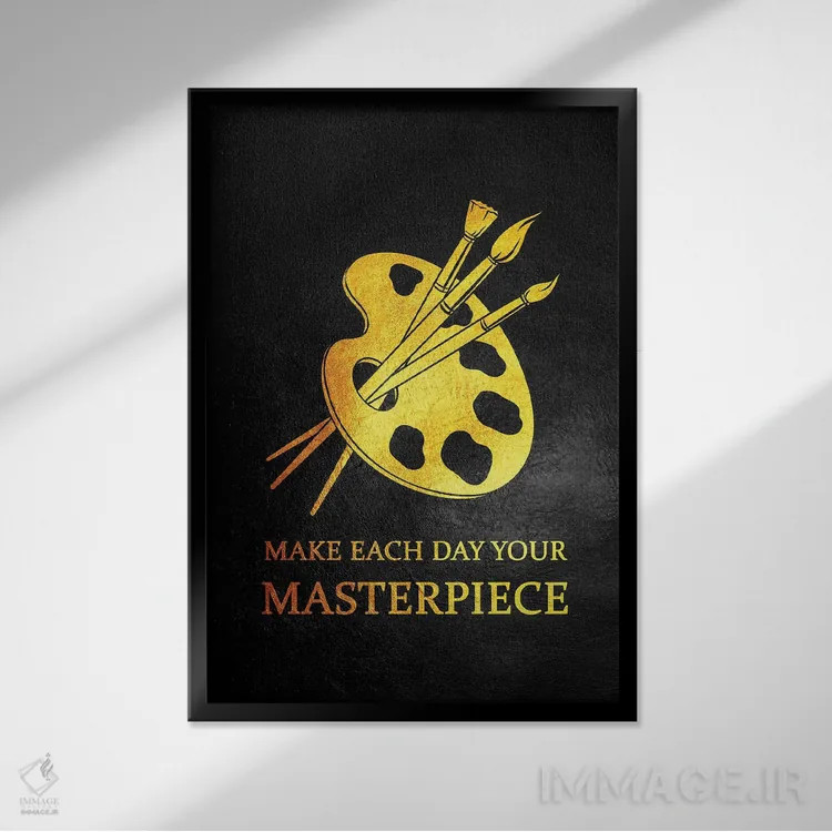 تابلو شاهکار اثر آدریان بالدُوینو - نمای قابدار مشکی