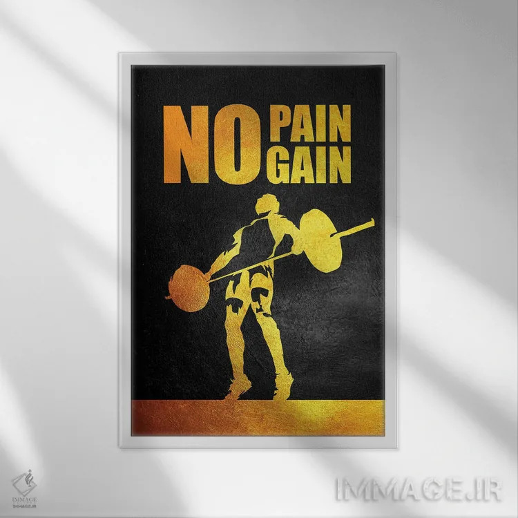 تابلو بدون رنج، کامیابی نیست اثر آدریان بالدُوینو - نمای قابدار سفید