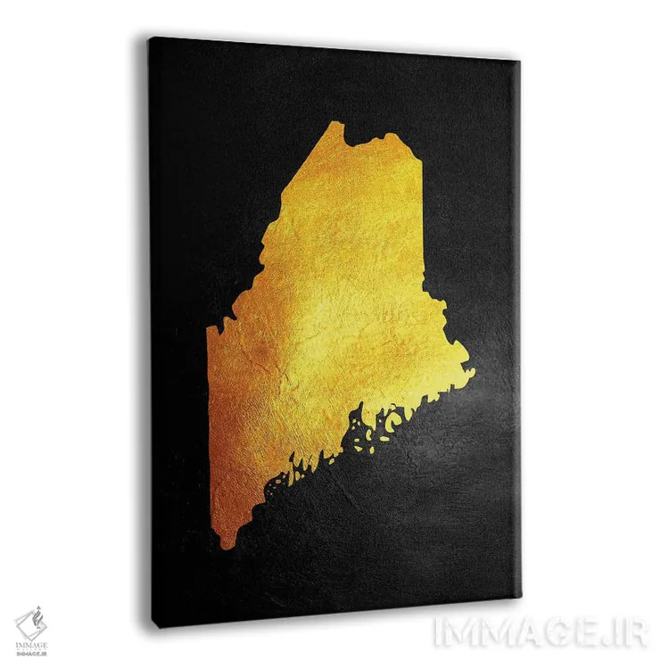 تابلو نقشه طلایی مین اثر آدریان بالدُوینو - نمای پرسپکتیو محصول