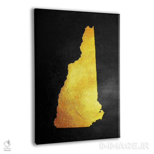 تابلو نقشه طلایی نیوهَمپشایر اثر آدریان بالدُوینو - نمای پرسپکتیو محصول