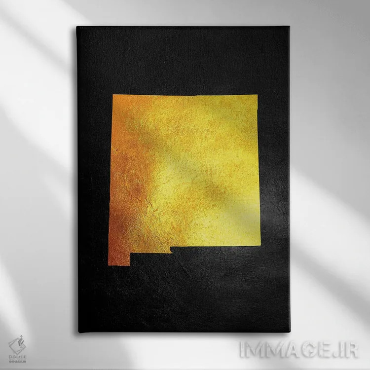 تابلو نقشه طلایی نیومکزیکو اثر آدریان بالدُوینو - نمای روبهرو روی دیوار