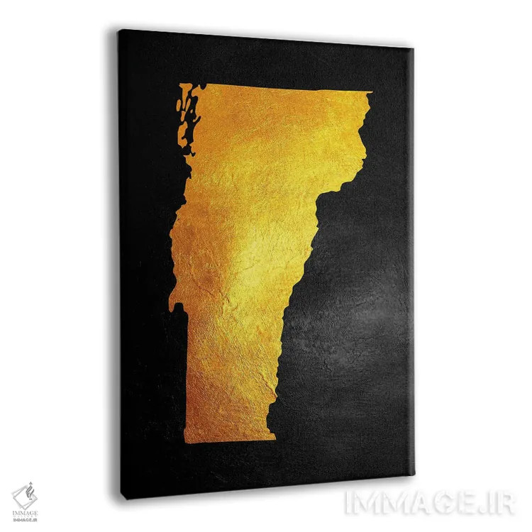 تابلو نقشه طلایی ورمانت اثر آدریان بالدُوینو - نمای پرسپکتیو محصول