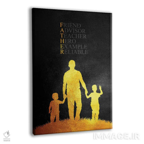 تابلو ادای احترام به روز پدر اثر آدریان بالدُوینو - نمای پرسپکتیو محصول