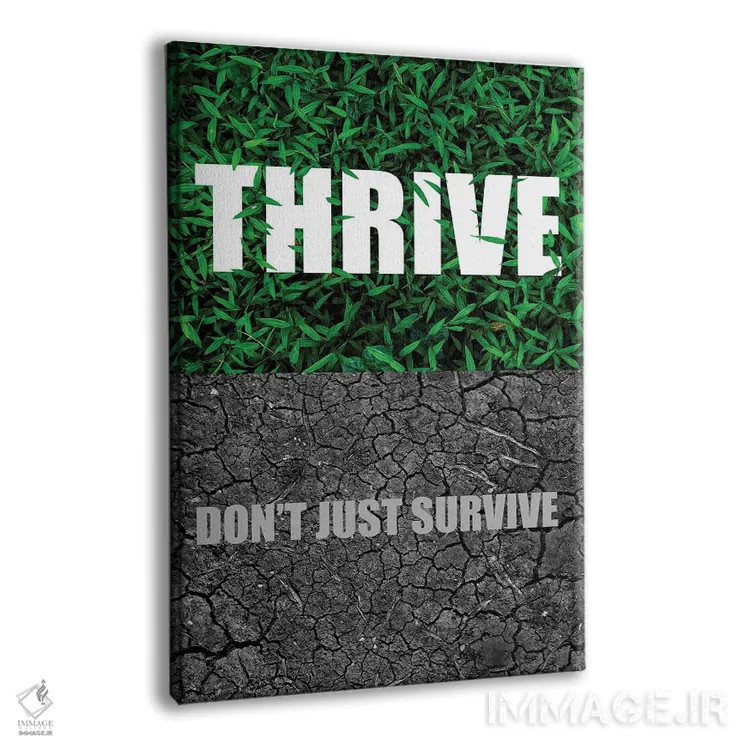 تابلو شکوفا شو فقط زنده نمان اثر آدریان بالدُوینو - نمای پرسپکتیو محصول