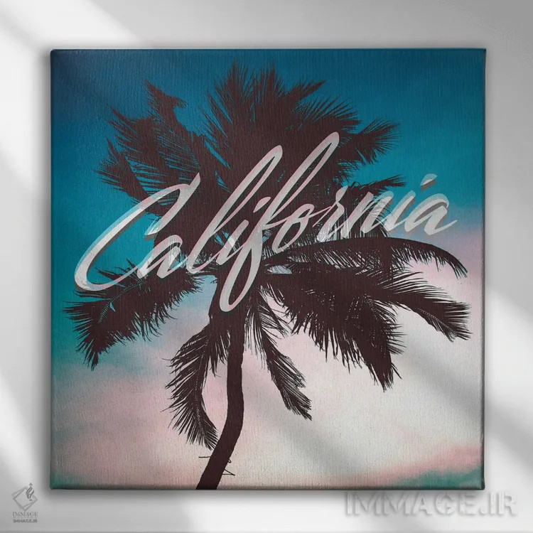 تابلو کالیفرنیا اثر آدریان بالدُوینو - نمای روبهرو روی دیوار