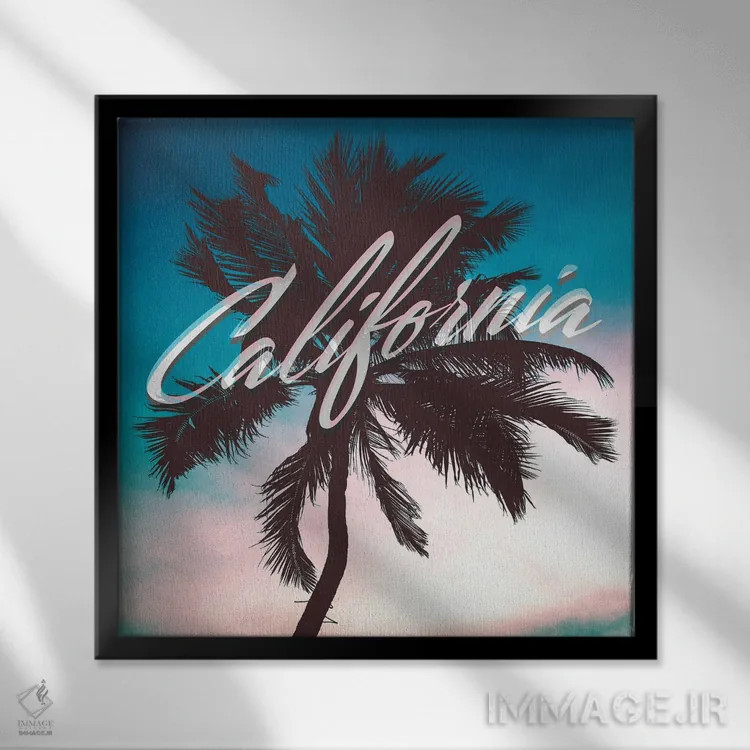 تابلو کالیفرنیا اثر آدریان بالدُوینو - نمای قابدار مشکی