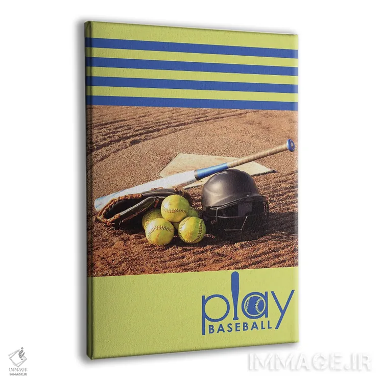 تابلو بازی بیسبال اثر آدریان بالدُوینو - نمای پرسپکتیو محصول