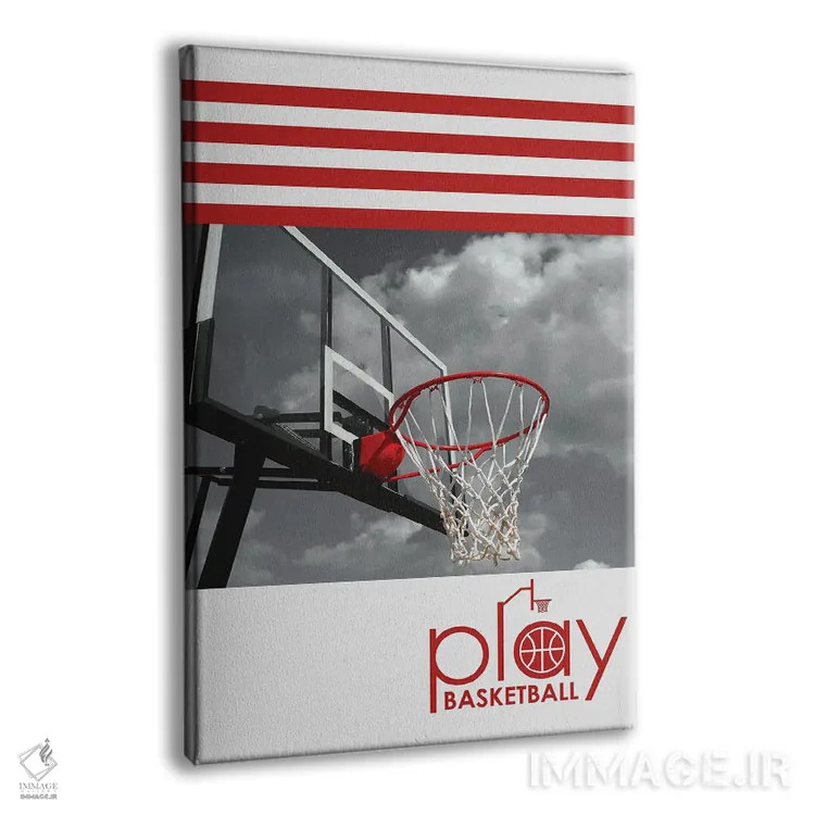 تابلو بازی بسکتبال اثر آدریان بالدُوینو - نمای پرسپکتیو محصول