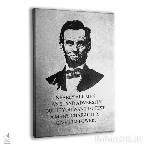 تابلو شخصیت آبراهام لینکلن اثر آدریان بالدُوینو - نمای پرسپکتیو محصول