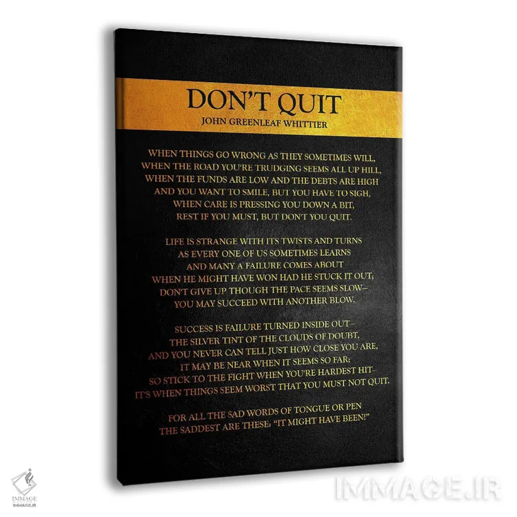 تابلو شعر ترک نکن اثر آدریان بالدُوینو - نمای پرسپکتیو محصول