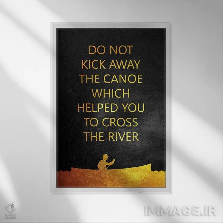 تابلو قایقرانی در رودخانه اثر آدریان بالدُوینو - نمای قابدار سفید