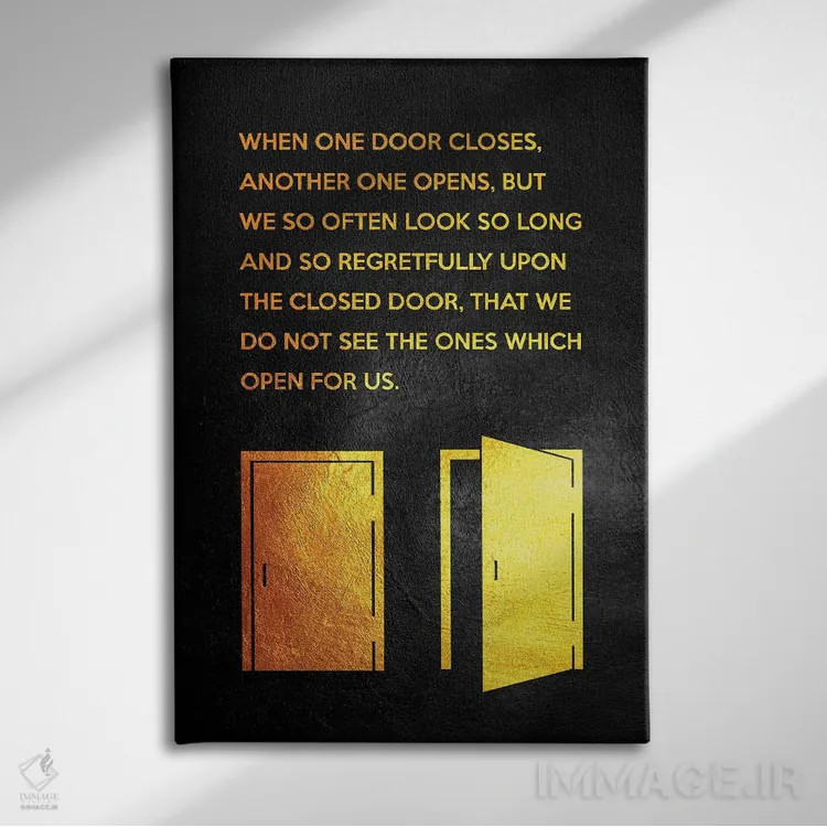 تابلو در فرصت اثر آدریان بالدُوینو - نمای روبهرو روی دیوار