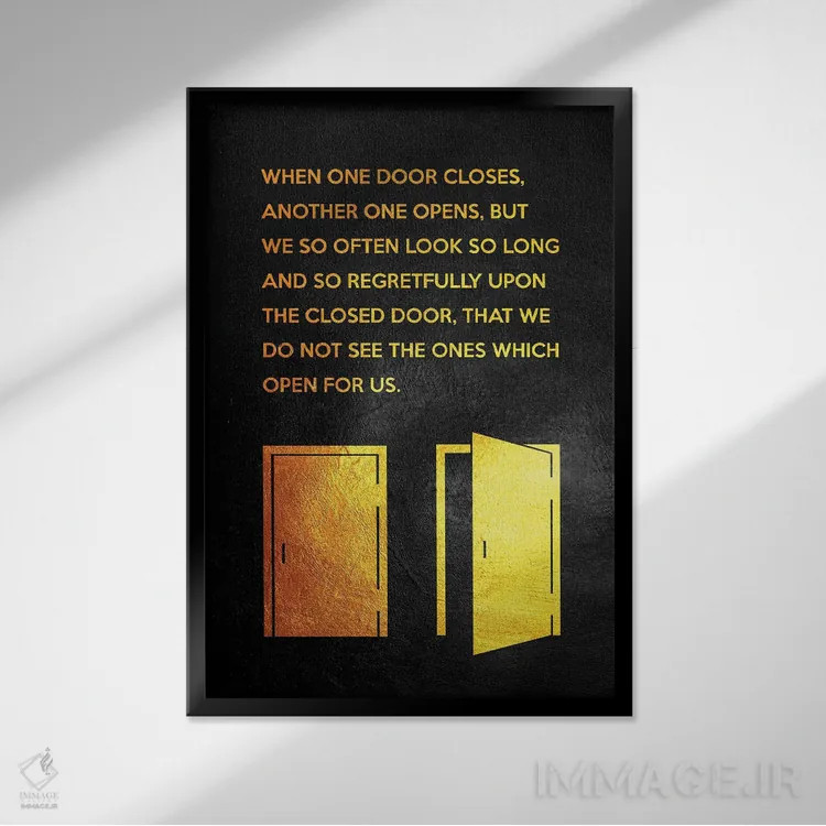 تابلو در فرصت اثر آدریان بالدُوینو - نمای قابدار مشکی