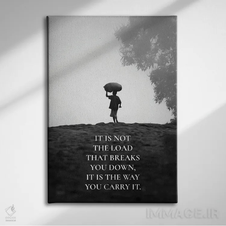 تابلو با خرد حمل کن اثر آدریان بالدُوینو - نمای روبهرو روی دیوار