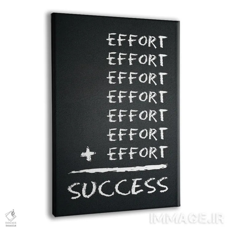 تابلو معادلهٔ تلاش و موفقیت اثر آدریان بالدُوینو - نمای پرسپکتیو محصول