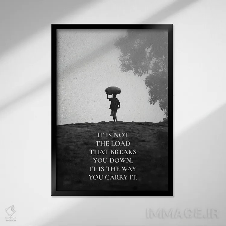 تابلو با خرد حمل کن اثر آدریان بالدُوینو - نمای قابدار مشکی