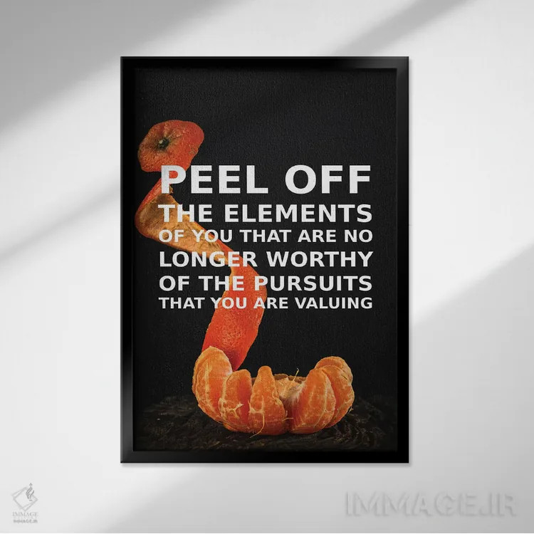 تابلو پوسته برداری اثر آدریان بالدُوینو - نمای قابدار مشکی