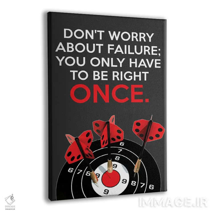 تابلو تلاش کن تا موفق شوی اثر آدریان بالدُوینو - نمای پرسپکتیو محصول