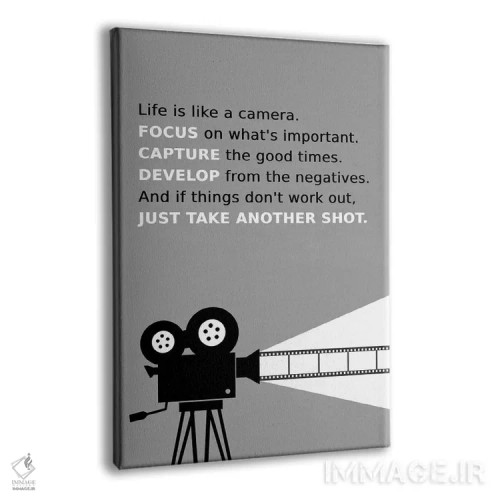 تابلو زندگی مانند یک دوربین است اثر آدریان بالدُوینو - نمای پرسپکتیو محصول