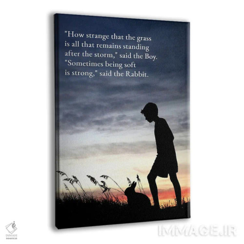 تابلو پسر و خرگوش اثر آدریان بالدُوینو - نمای پرسپکتیو محصول