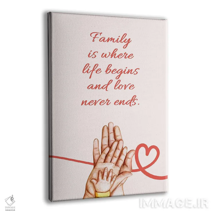 تابلو عشق زندگی خانوادگی اثر آدریان بالدُوینو - نمای پرسپکتیو محصول