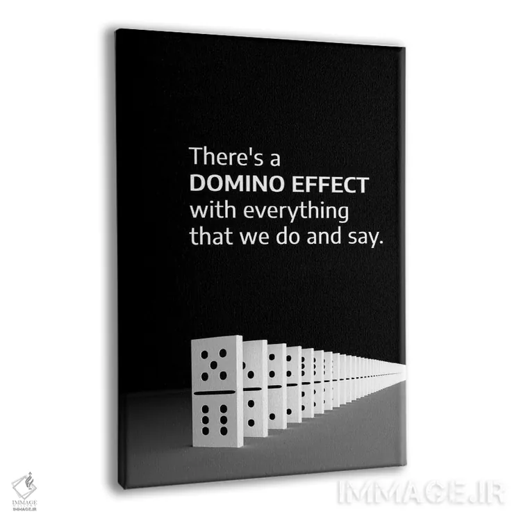 تابلو اثر دومینو اثر آدریان بالدُوینو - نمای پرسپکتیو محصول