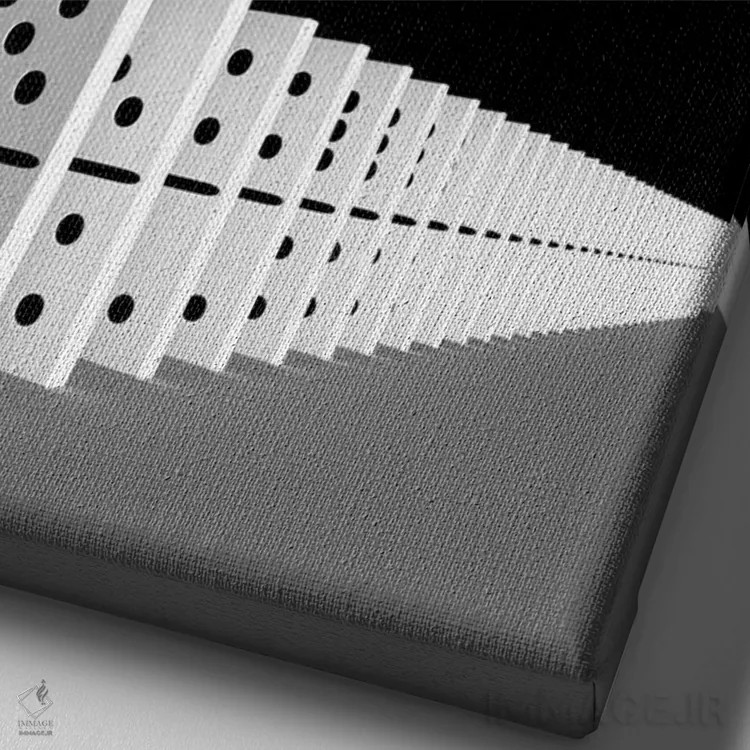 تابلو اثر دومینو اثر آدریان بالدُوینو - نمای نزدیک بافت بوم