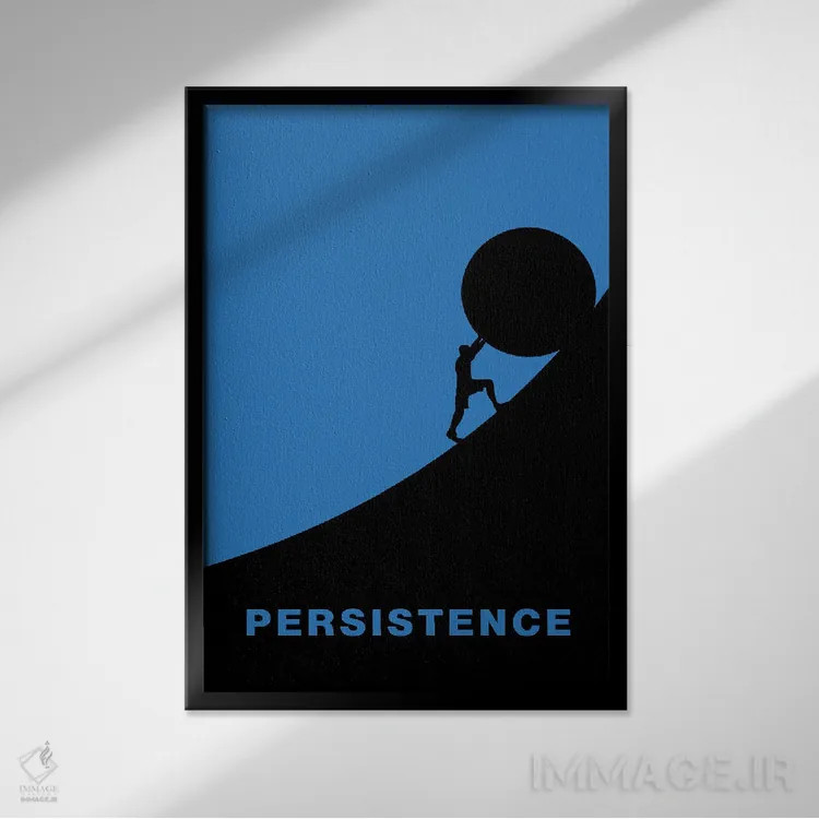 تابلو پایداری اثر آدریان بالدُوینو - نمای قابدار مشکی